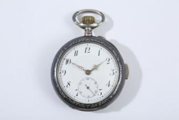 Taschenuhr - Emaille, Email - Repettion A Quartus - 1900
