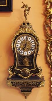Boulle Uhr - Bronze, Holz - 1850