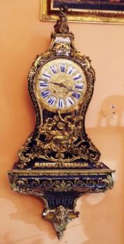 Console Uhr - Bronze, Holz - 1870
