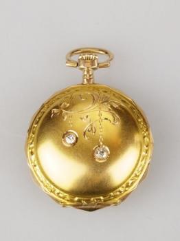 Damen Taschenuhr - Gelbgold, Diamant - 1905